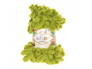 Příze Alize Puffy č.11 piniový oříšek – plyšová příze na háčkování