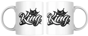 Potištěný keramický hrnek s motivem King