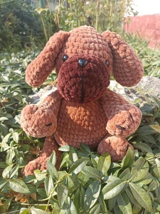 Velký háčkovaný pejsek