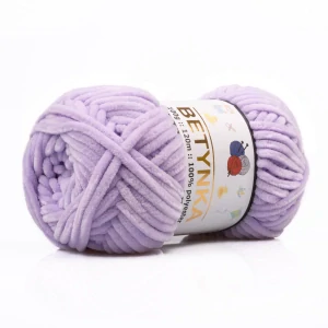 Betynka světle fialová č.305 – žinylková příze na háčkování