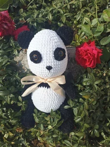 Háčkovaná panda