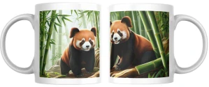 Potištěný hrneček červená panda