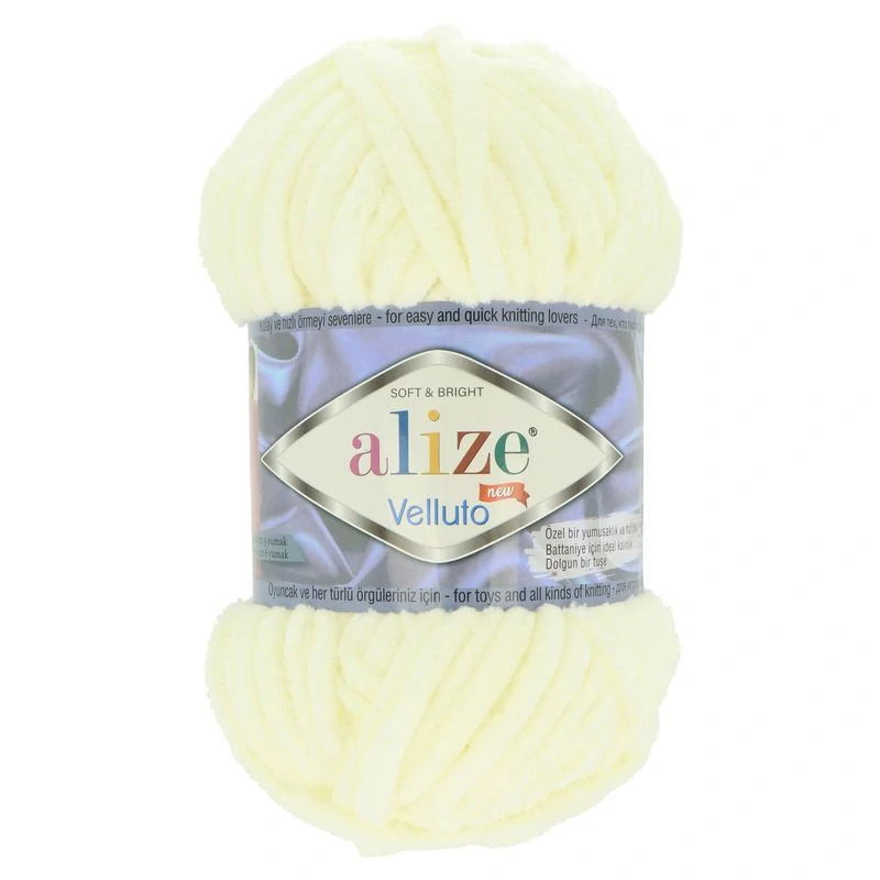 Alize Velluto č.62 krémová