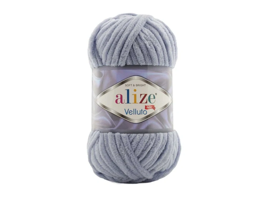 Alize Velluto č.87 tmavá šedá