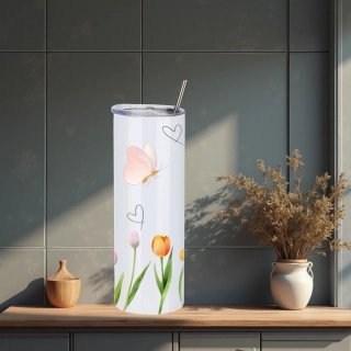 Termo kelímek Tulipány – termo hrnek s potiskem